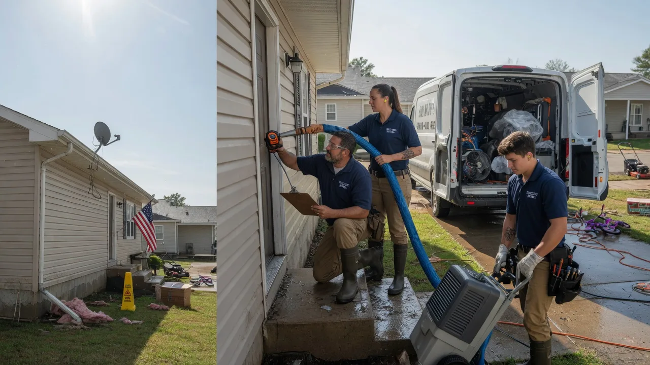 Ceiling Water Damage Restoration in Summerfield, LA near me